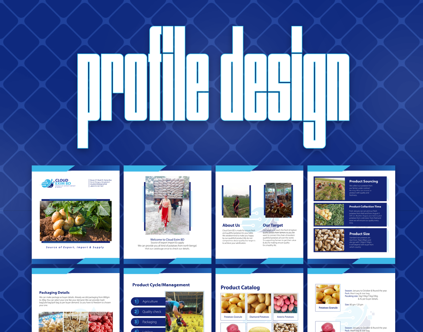 Company profile design company profile template Corporate Identity Logo Design brand identity Social media post Brand Design visual identity