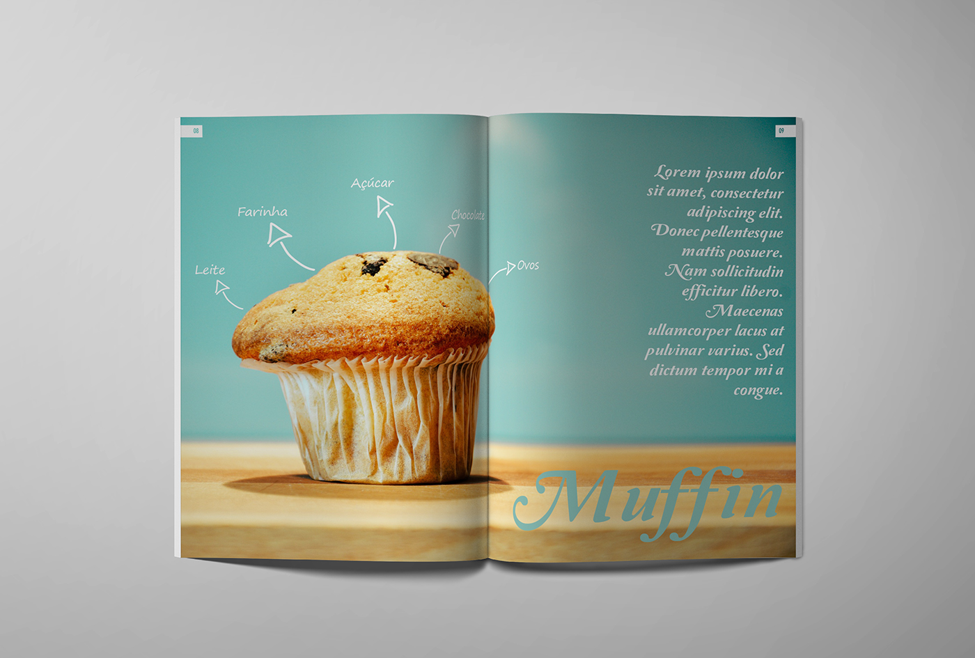 design editorial publicação magazine Food  alimentação revista