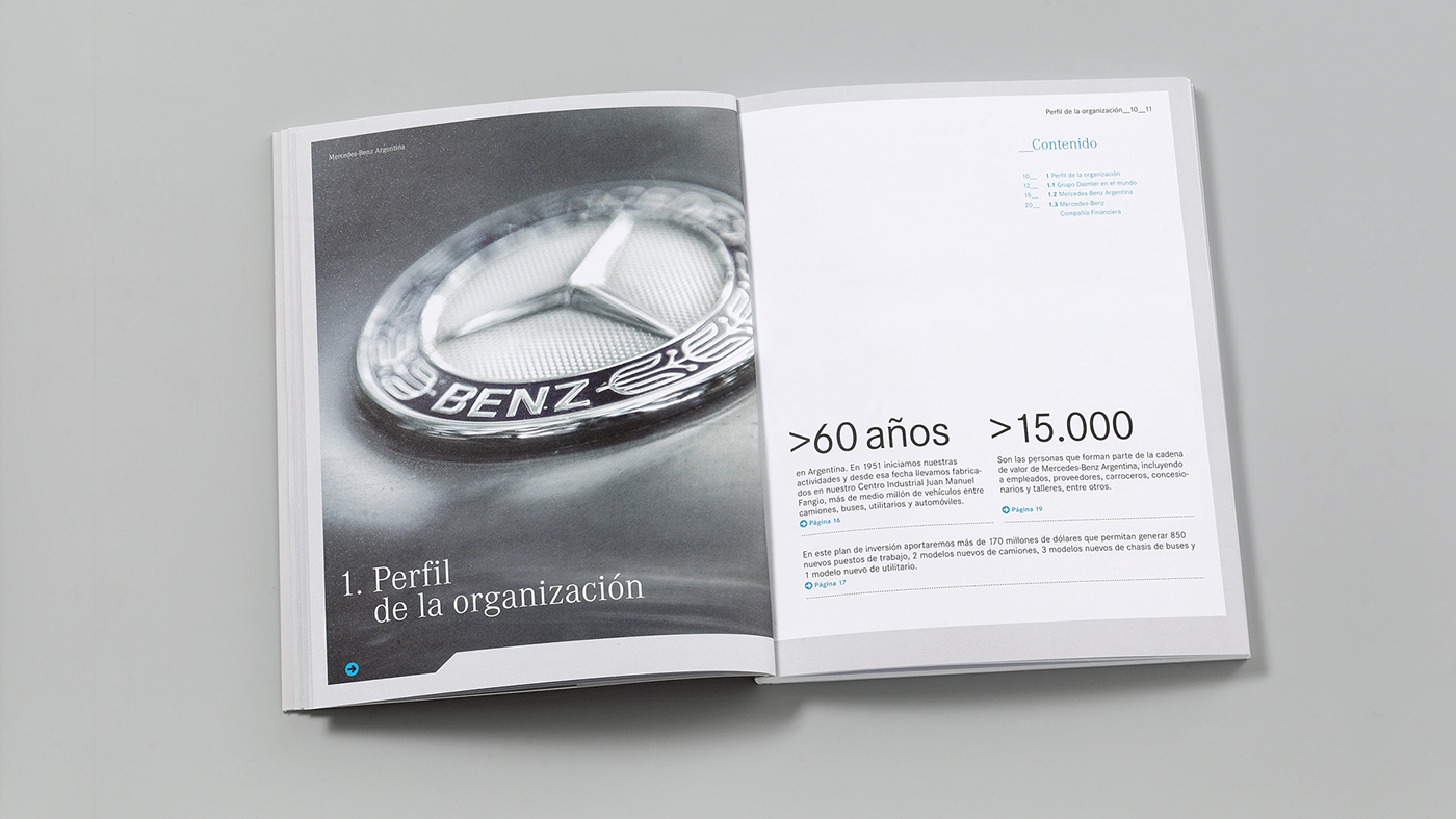 Pages from the Mercedes-Benz Sustainability Report