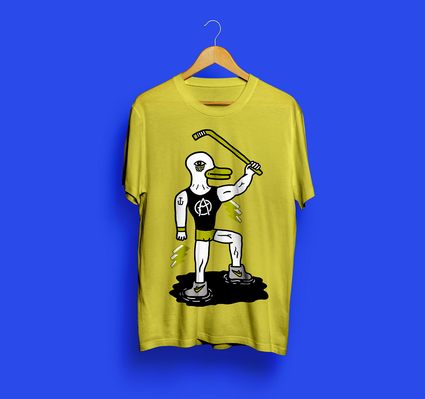 Admiral duck Ducktales hockey hockey design punk tshirt Tshirt Design