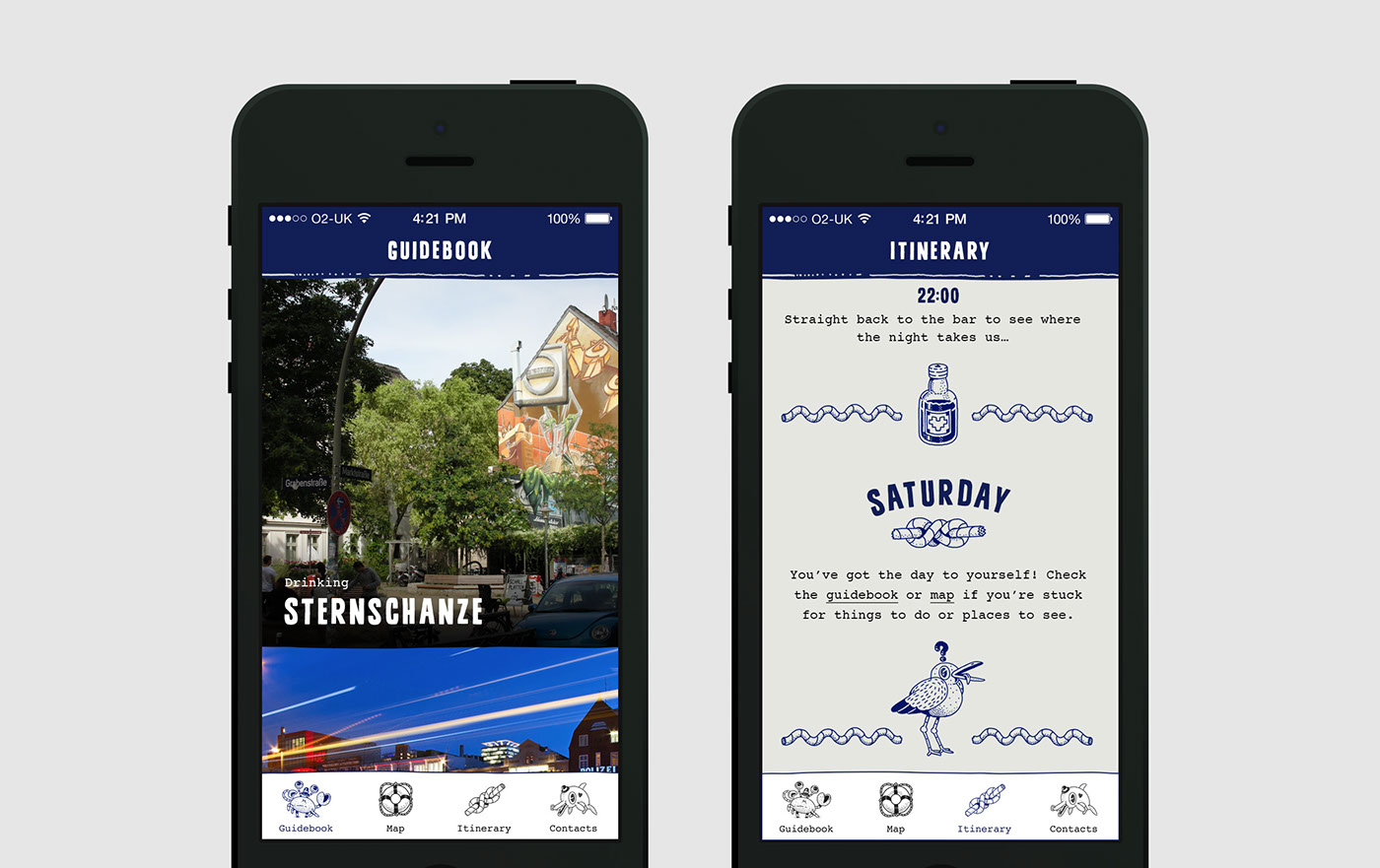 app iphone hamburg map list nautical Sailor fish anchor Squid Guidebook itinerary