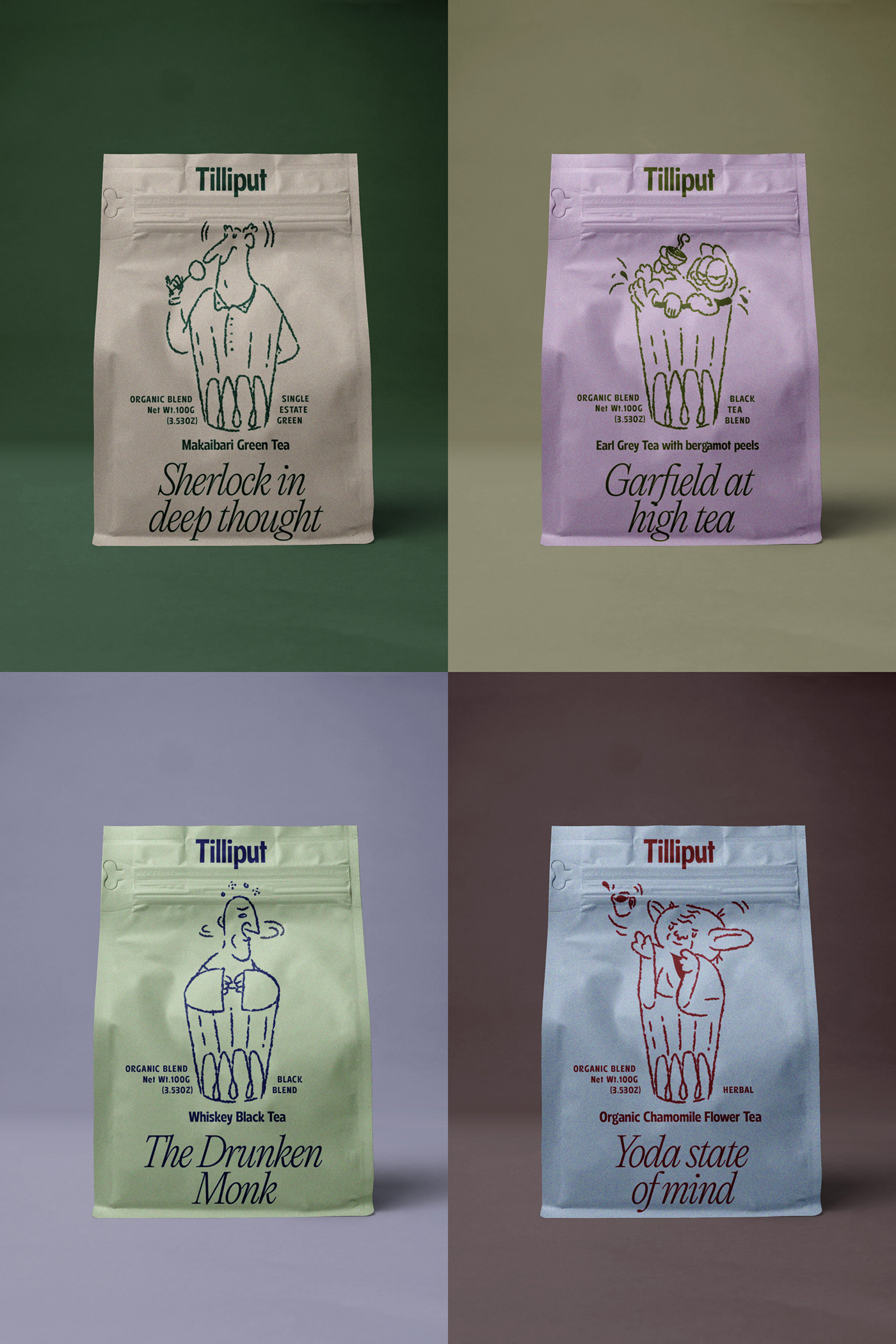 Advertising  beverage packaging Coffee ILLUSTRATION  lineart Logo Design mascot logo packaging design tea visual identity