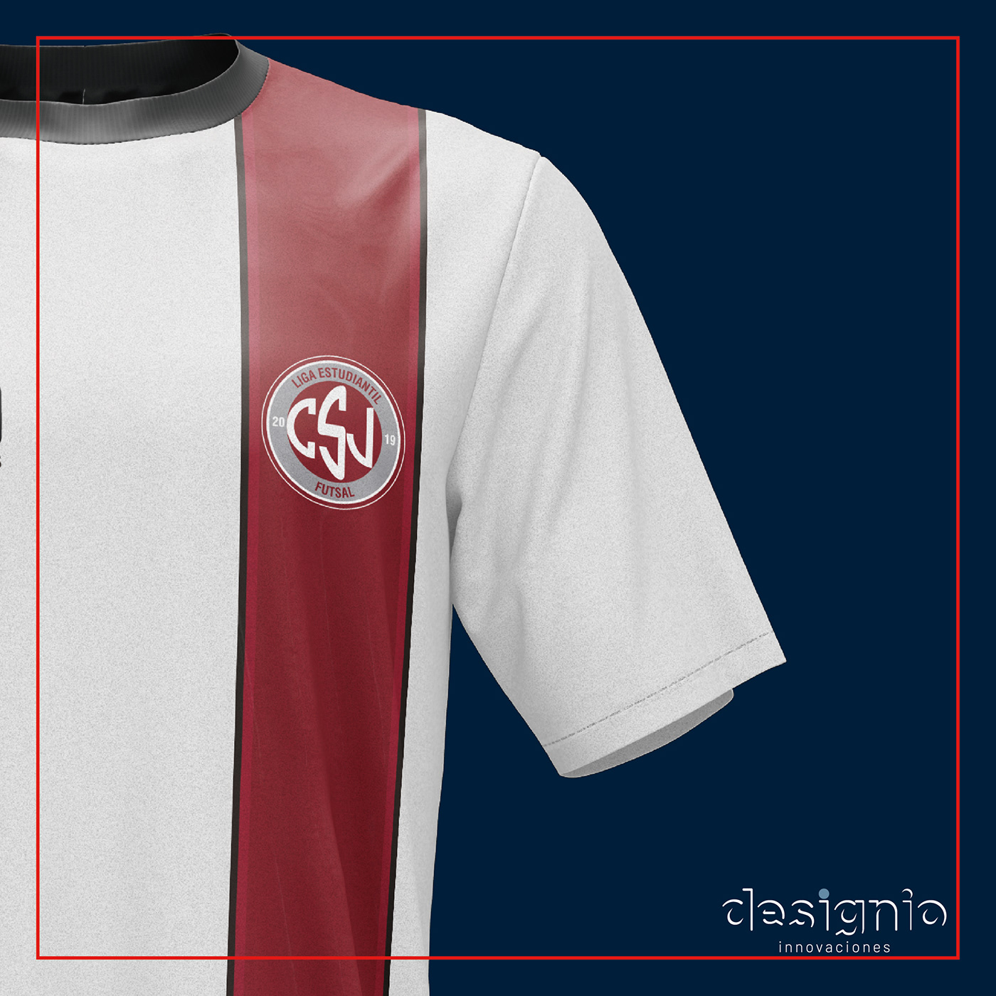 camiseta diseño gráfico Diseñodeindumentaria escudo Futbol futsal