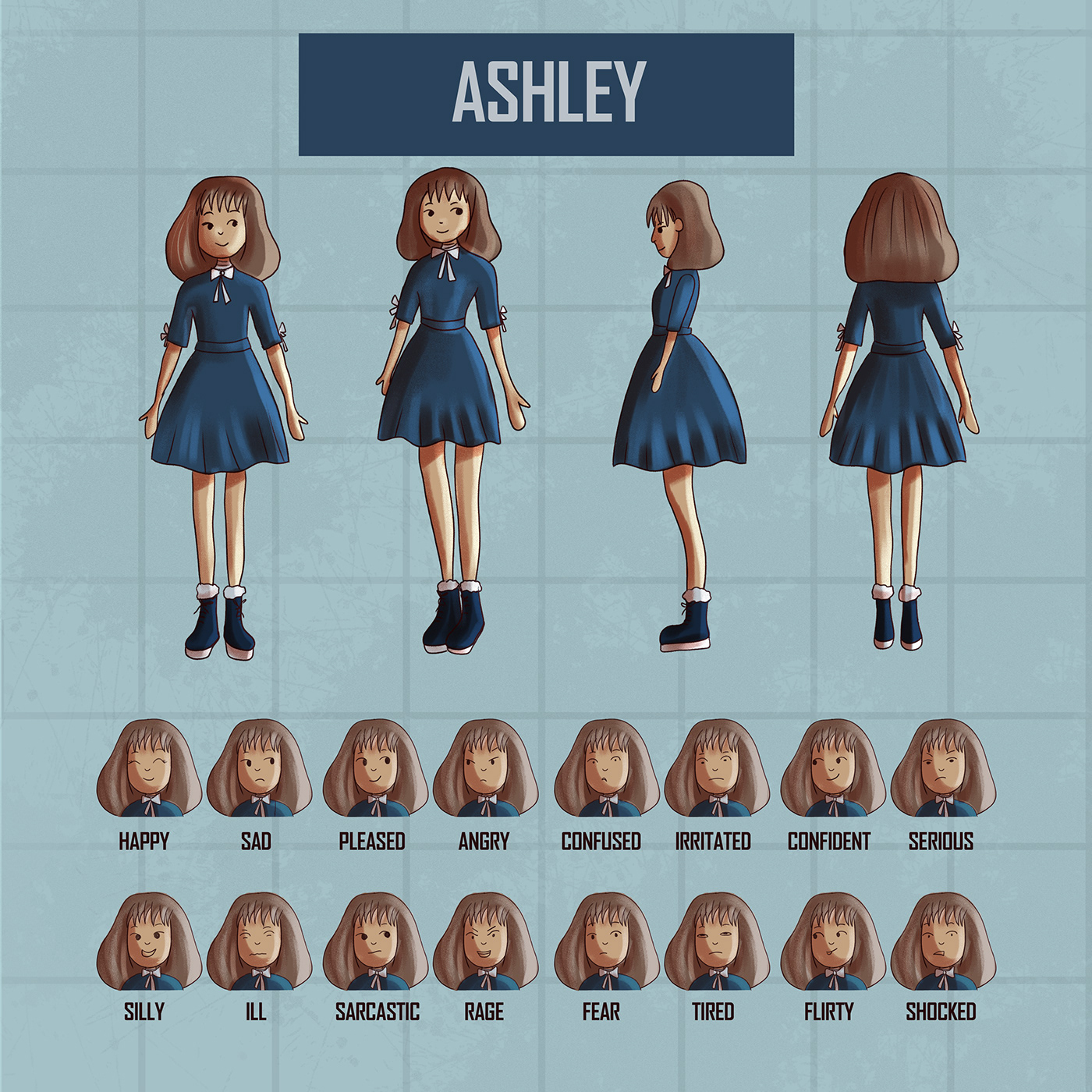 Character design  Character Sheet characters expressions turnarounds photoshop huion character designing