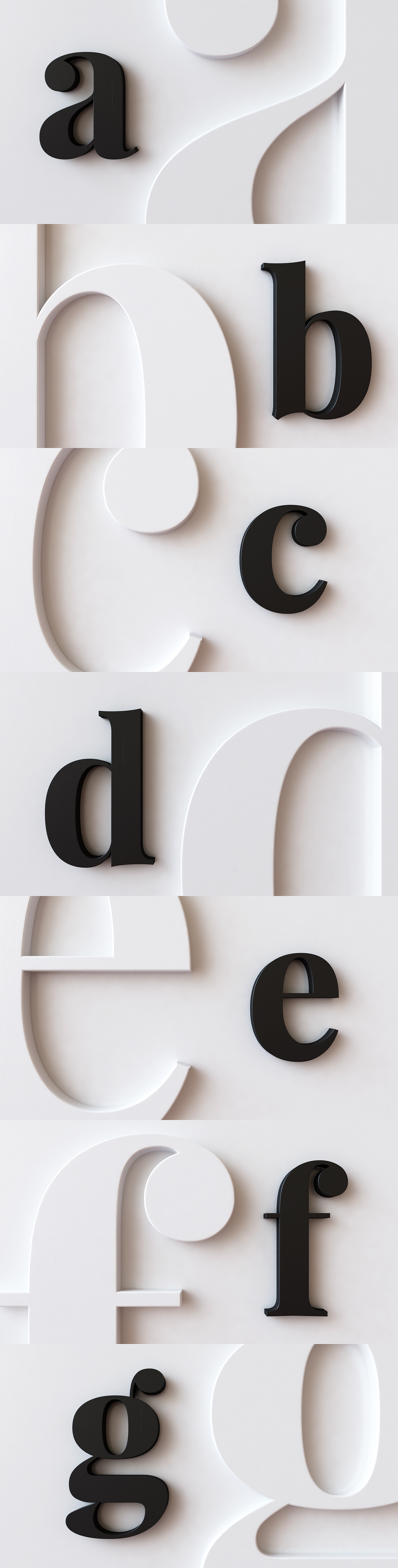3D Render art abstract font lettering webshocker Website