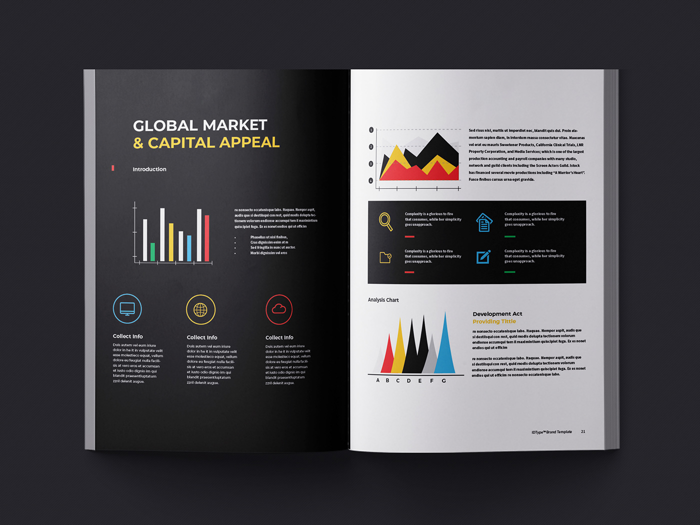 Business Proposal corporate creative identity InDesign informational company profile business profile brochure design Layout Design