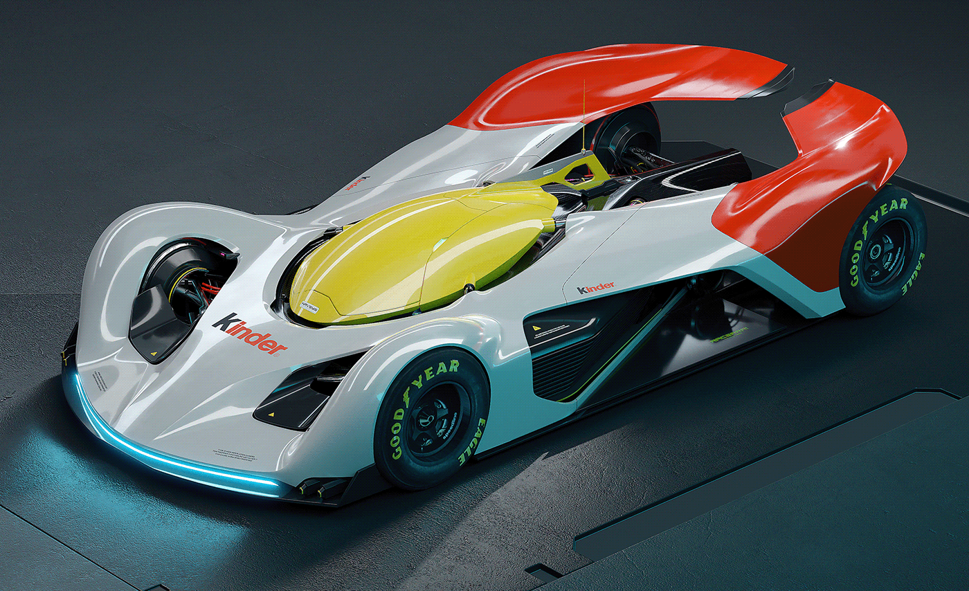 3D blender car cardesign concept FPV Performance Racing speed Vehicle