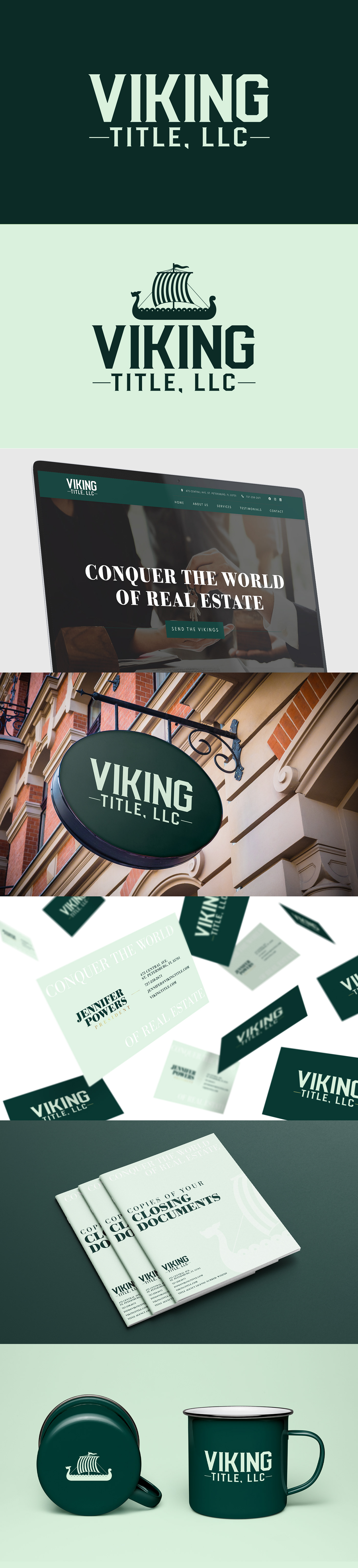 Viking Title Company Branding