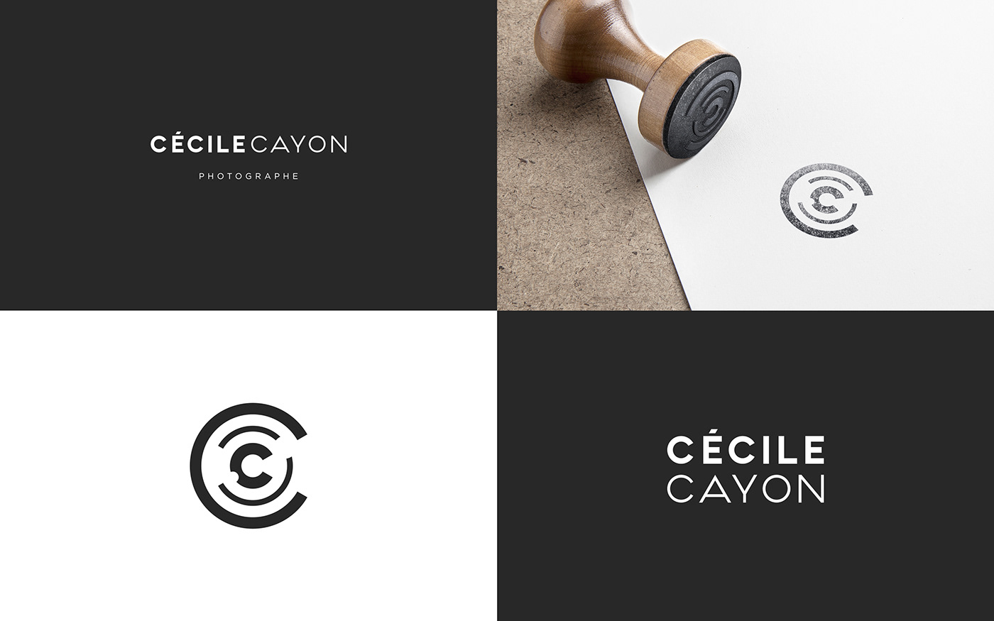 Logos and marks variations for a photographer's corporate identity