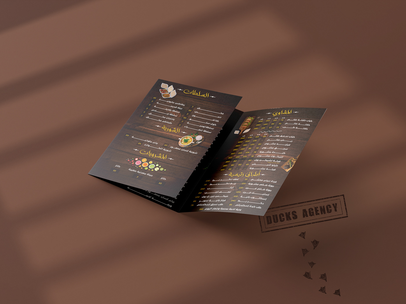 Advertising  brand identity design flyer Food  marketing   menu print restaurant visual