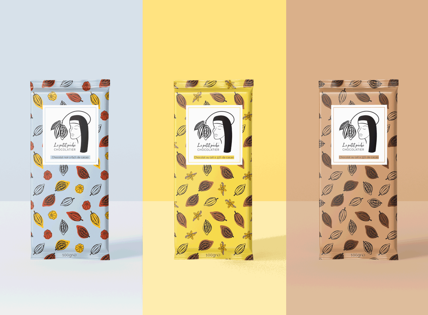 ILLUSTRATION  Packaging marque branding  graphic design  Emballages chocolat chocolate graphisme