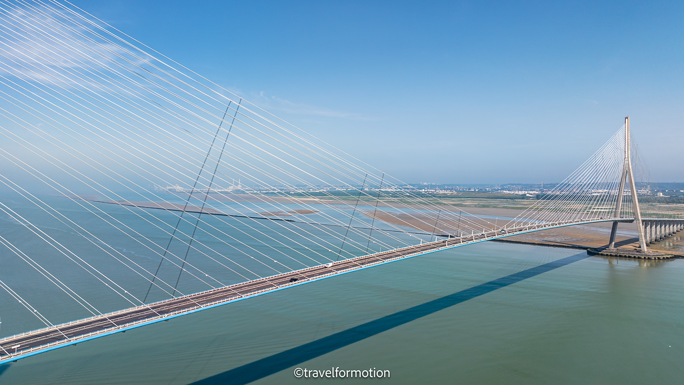 bridge france Aerial drone architecture modern aerialphotography lehavre pont de normandie