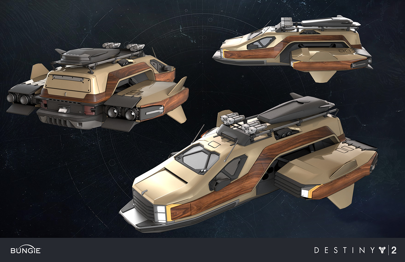 concept art destiny 2 Game Art HardSurface spaceship