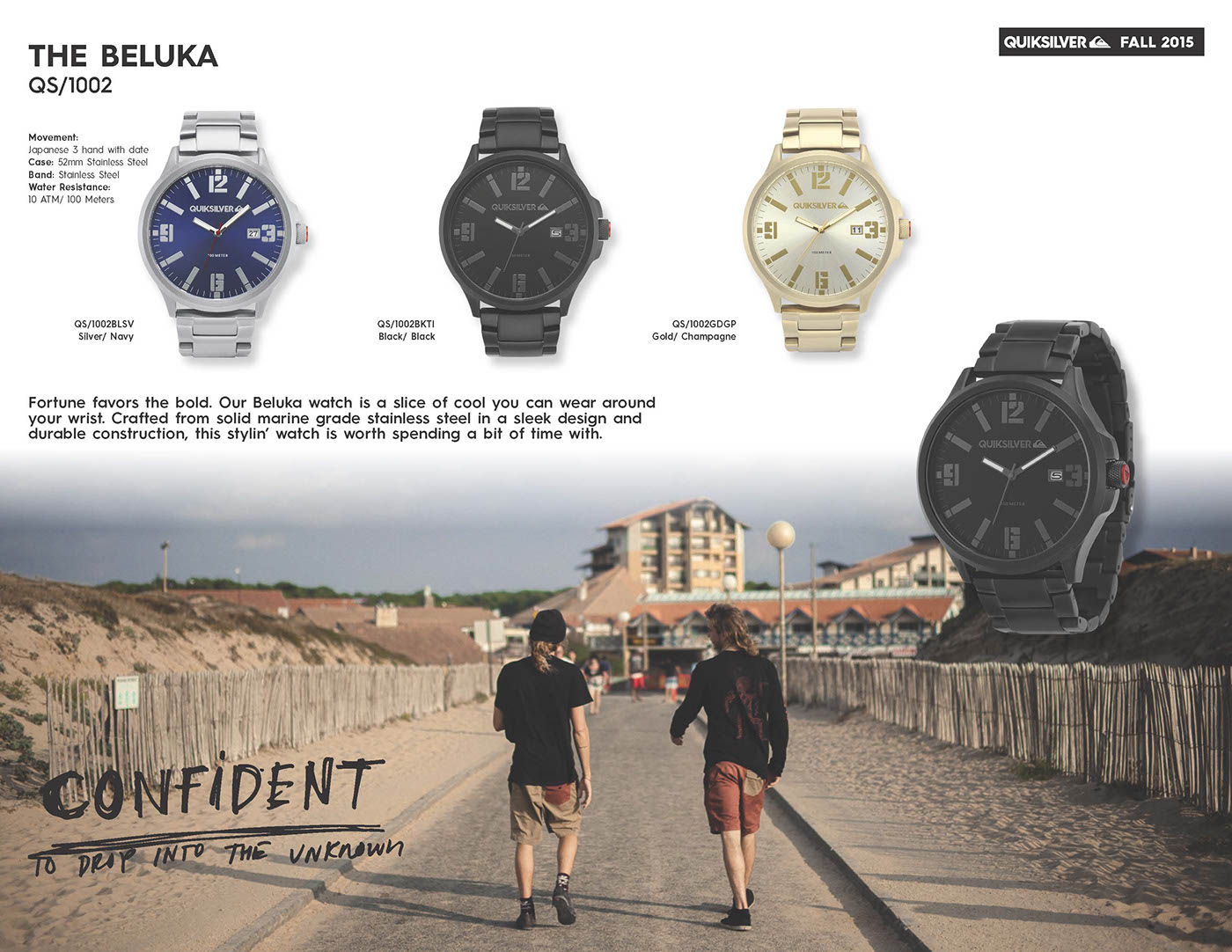 Quiksilver Watches catalog branding  Surf catalog design