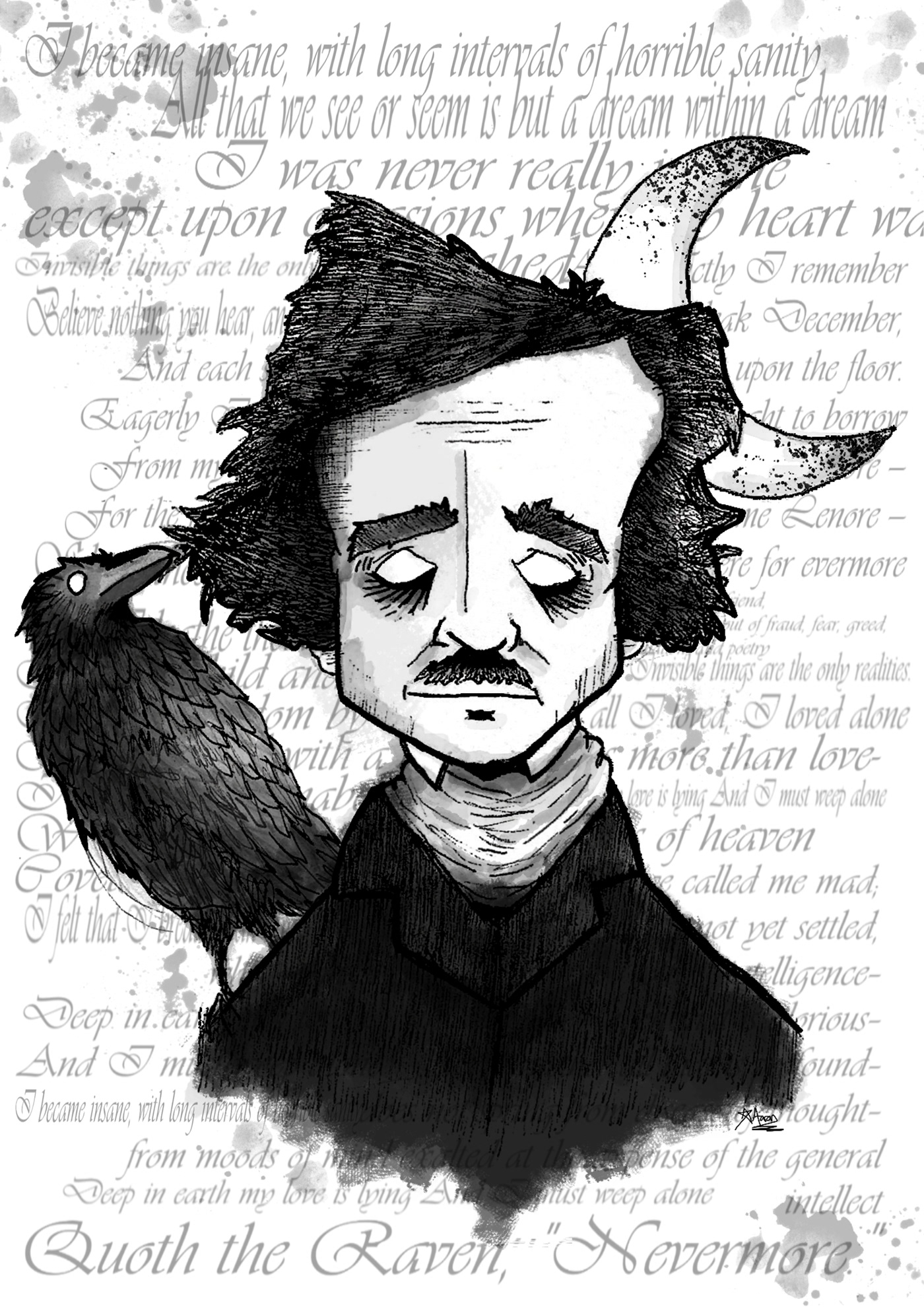 Edgar Allan Edgar Allan Poe NEVERMORE Poe raven