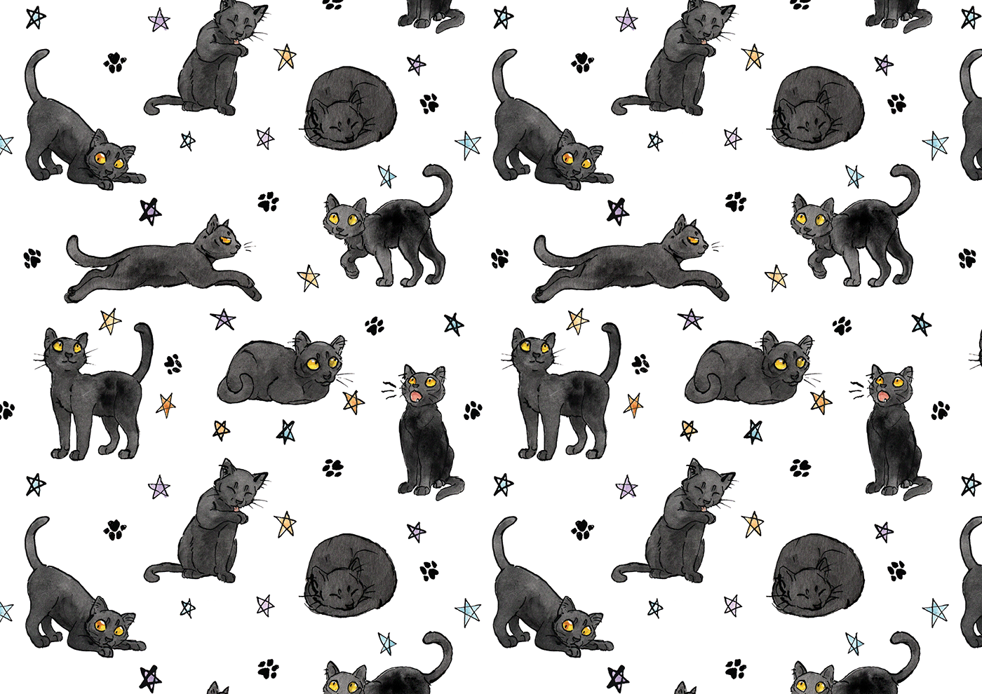 animals cats chickens dogs fabric design ILLUSTRATION  pattern illustration repeating pattern surface design surface illustration