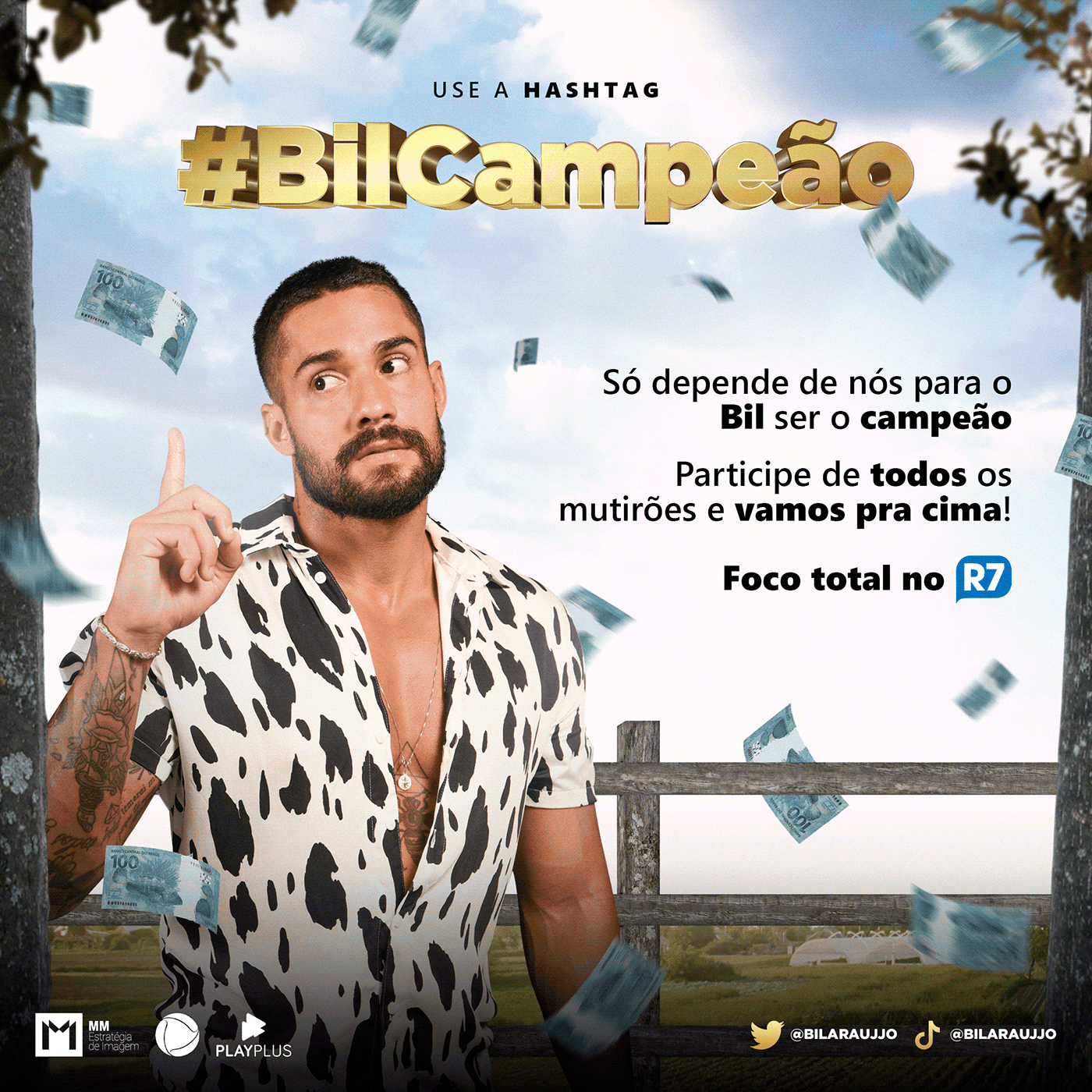 A Fazenda BBB big brother brasil BIL ARAÚJO reality show RECORD TV social media A FAZENDA 13 Big Brother rural