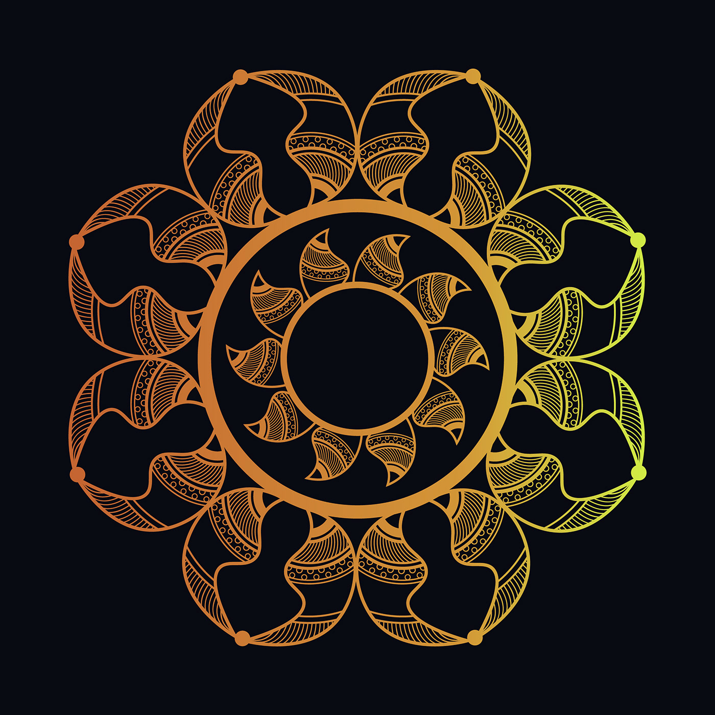 arabic design Fashion  flower islamic design Mandala pattern seamless tattoo vector