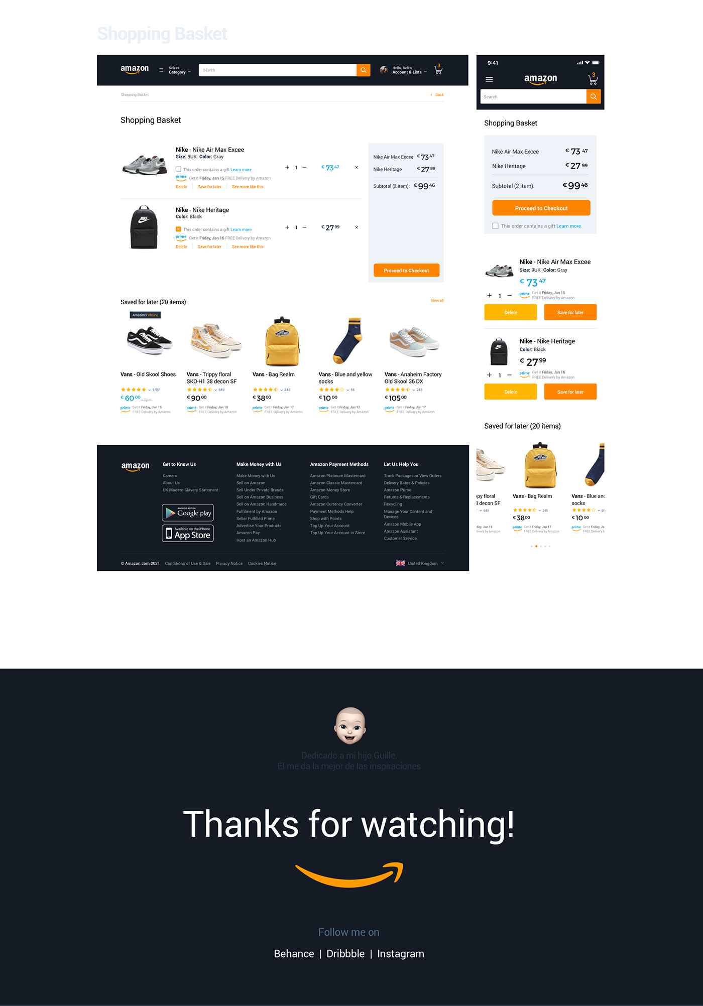 Amazon Ecommerce Interface Marketplace redesign shop ui design user interface Web Design  Website