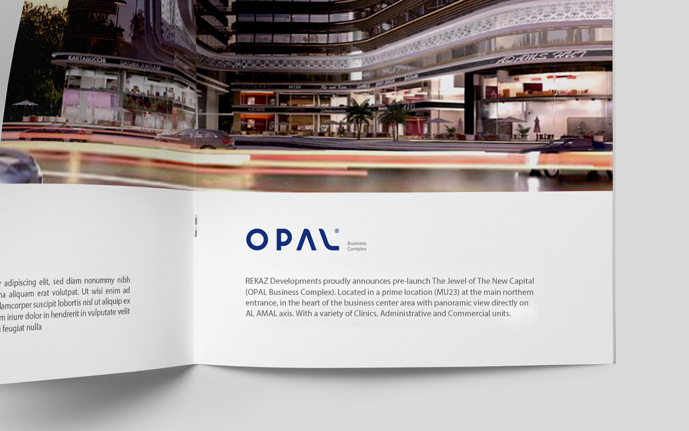 opal logo business developments brand identity