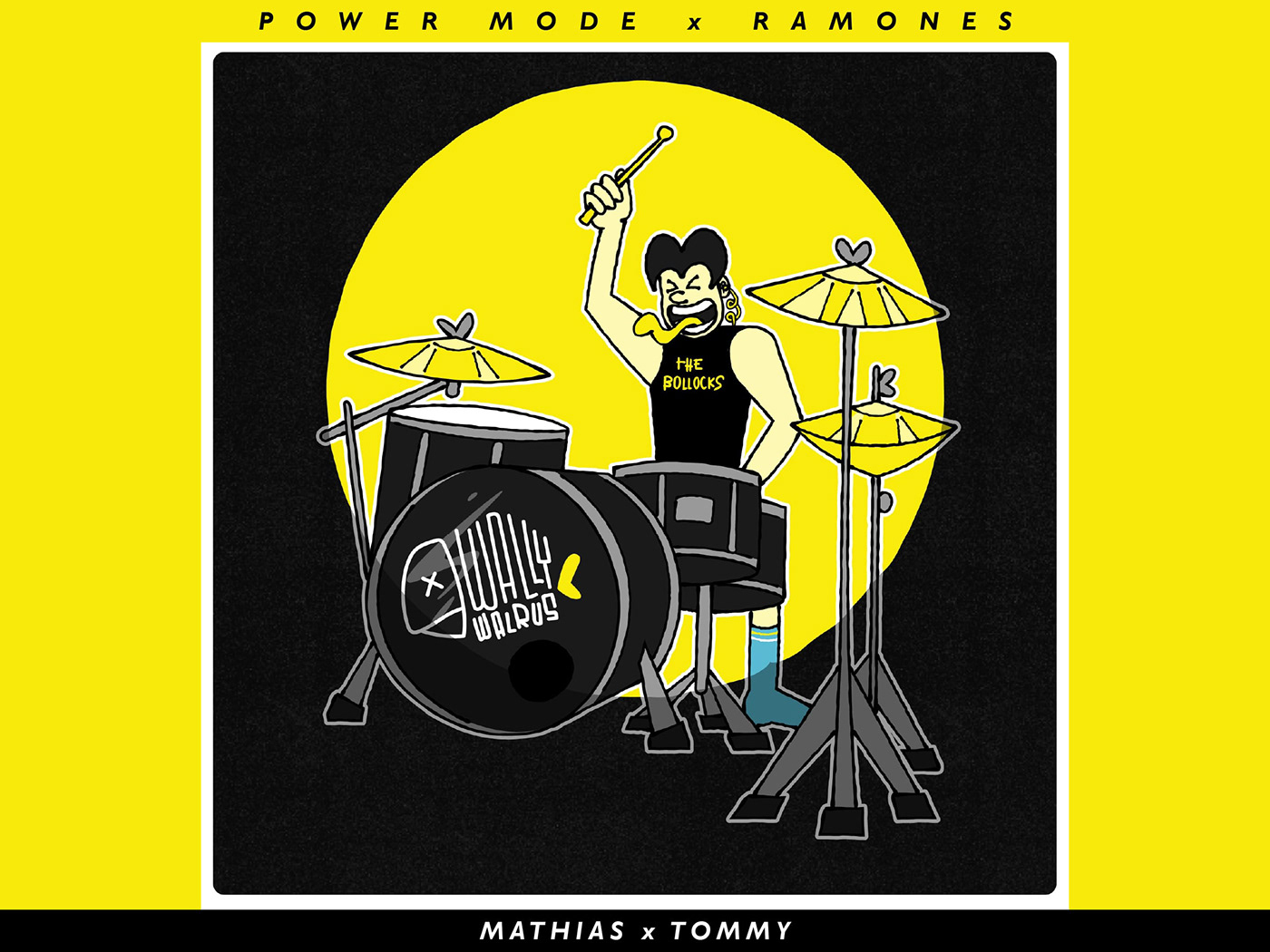 album cover cartoon digital illustration artwork band punk cartoon character vinyl merchandise hoodie