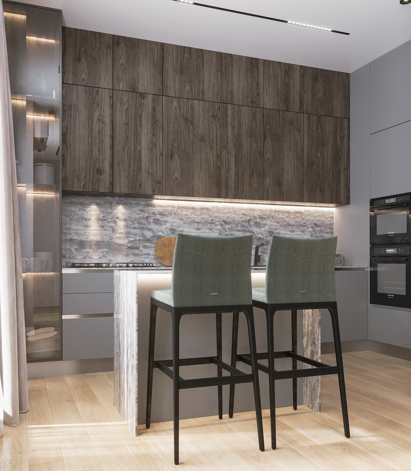 3D 3ds max design fasion Hall Interior interior design  living room modern visualization