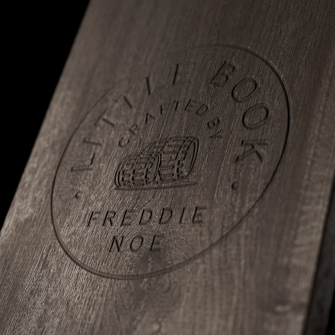alcohol bottle Bourbon Whiskey box CGI Freddie Noe little book Packaging product visual