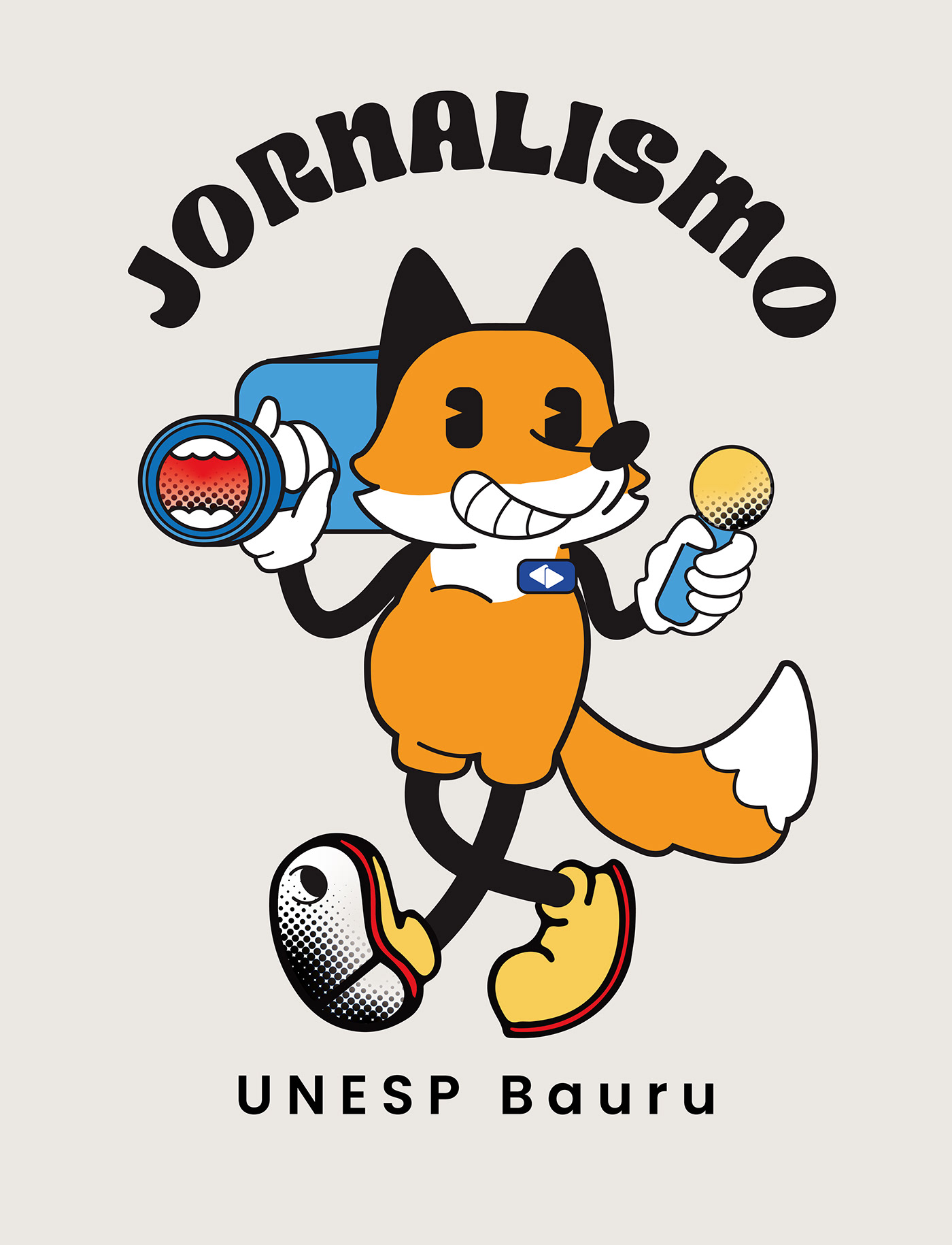cartoon rubberhose digital illustration Character design  Mascot brand identity graphic design  cute animal