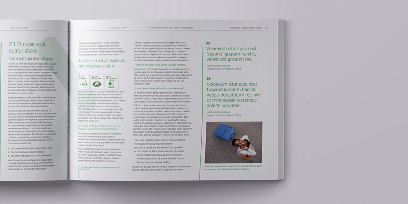 dirección de arte Diseño editorial diseño gráfico Global Report InDesign maquetación