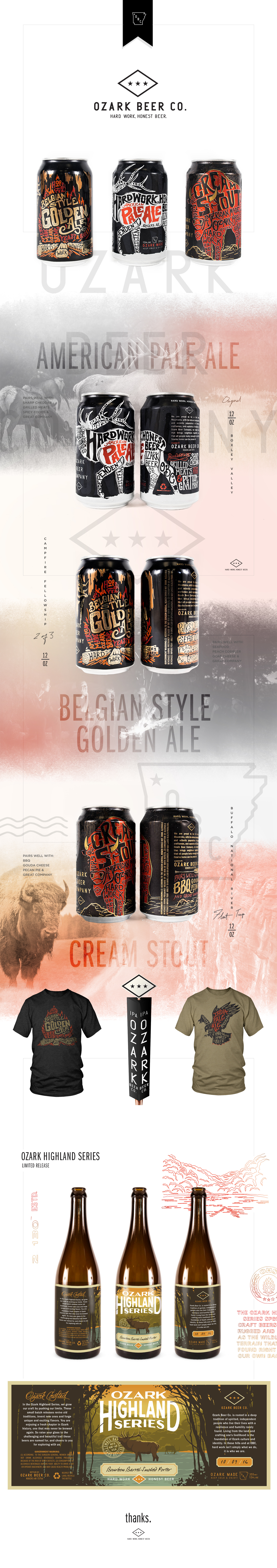 beer package design  branding  typeography lettering Arkansas beer can brewery Can Design logo