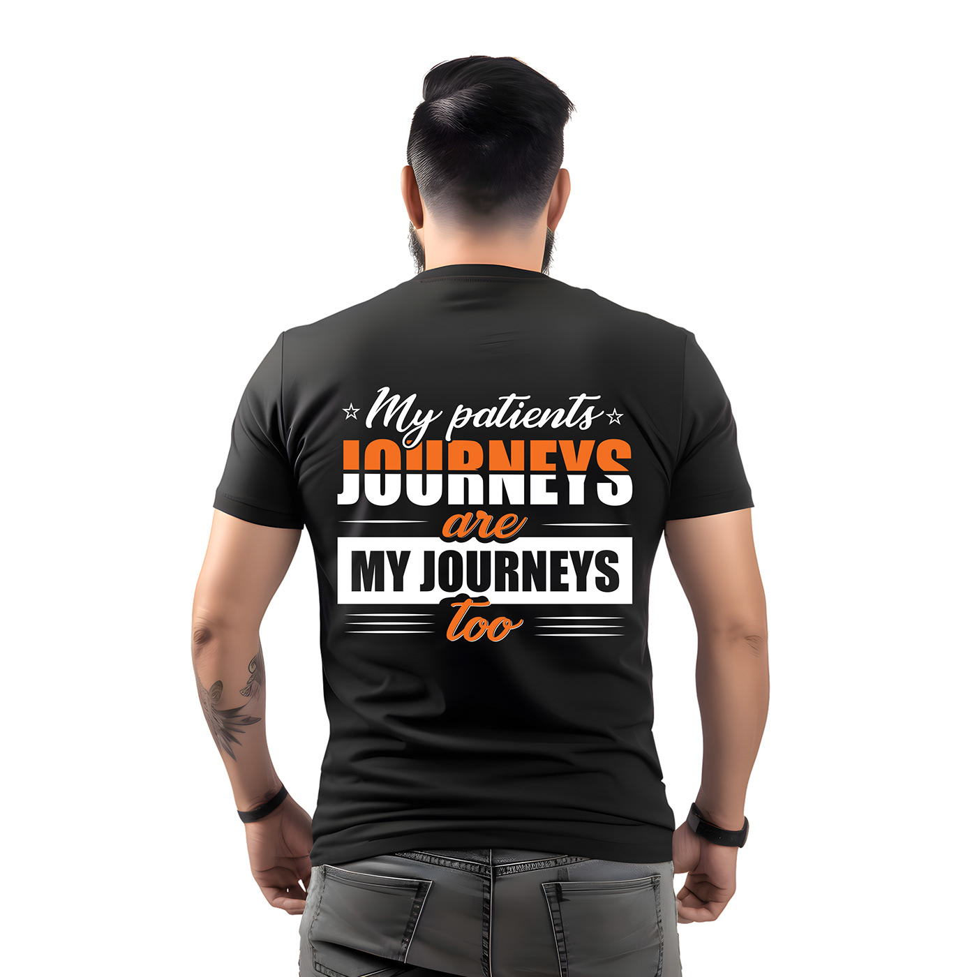My-Patients-Journeys-are-My-Journeys-Too Typography T-Shirt Design
