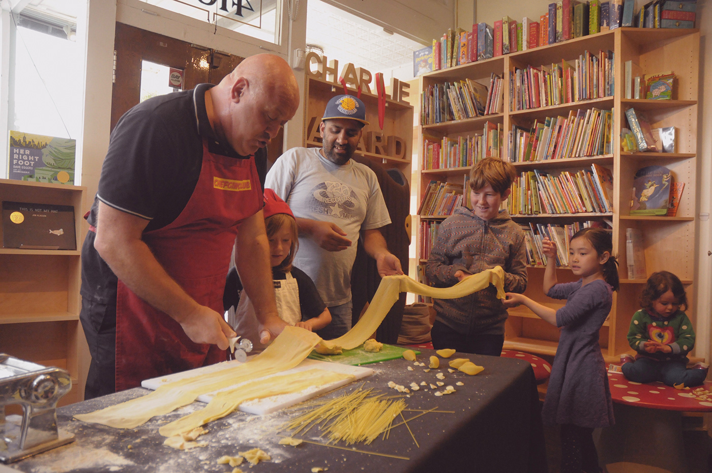 #CHEF GINO #CHARLIES CORNER #pasta #SF   #NOE VALLEY #LOCAL INDEPENDENT BOOKSTORE #homemade