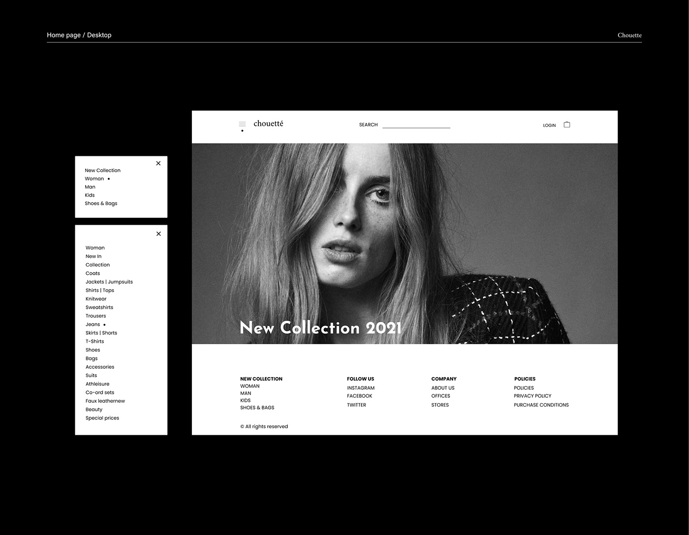 design Fashion  Online website  prototype Responsive Design UI ux ux/ui Webdesign Website