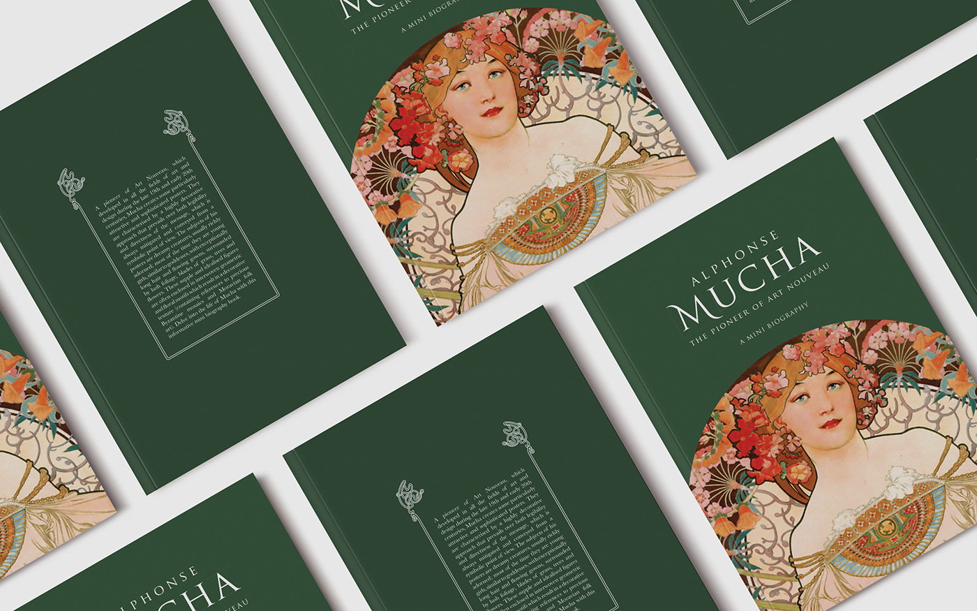 Alphonse Mucha Mucha art nouveau biography Layout Design book design editorial design 