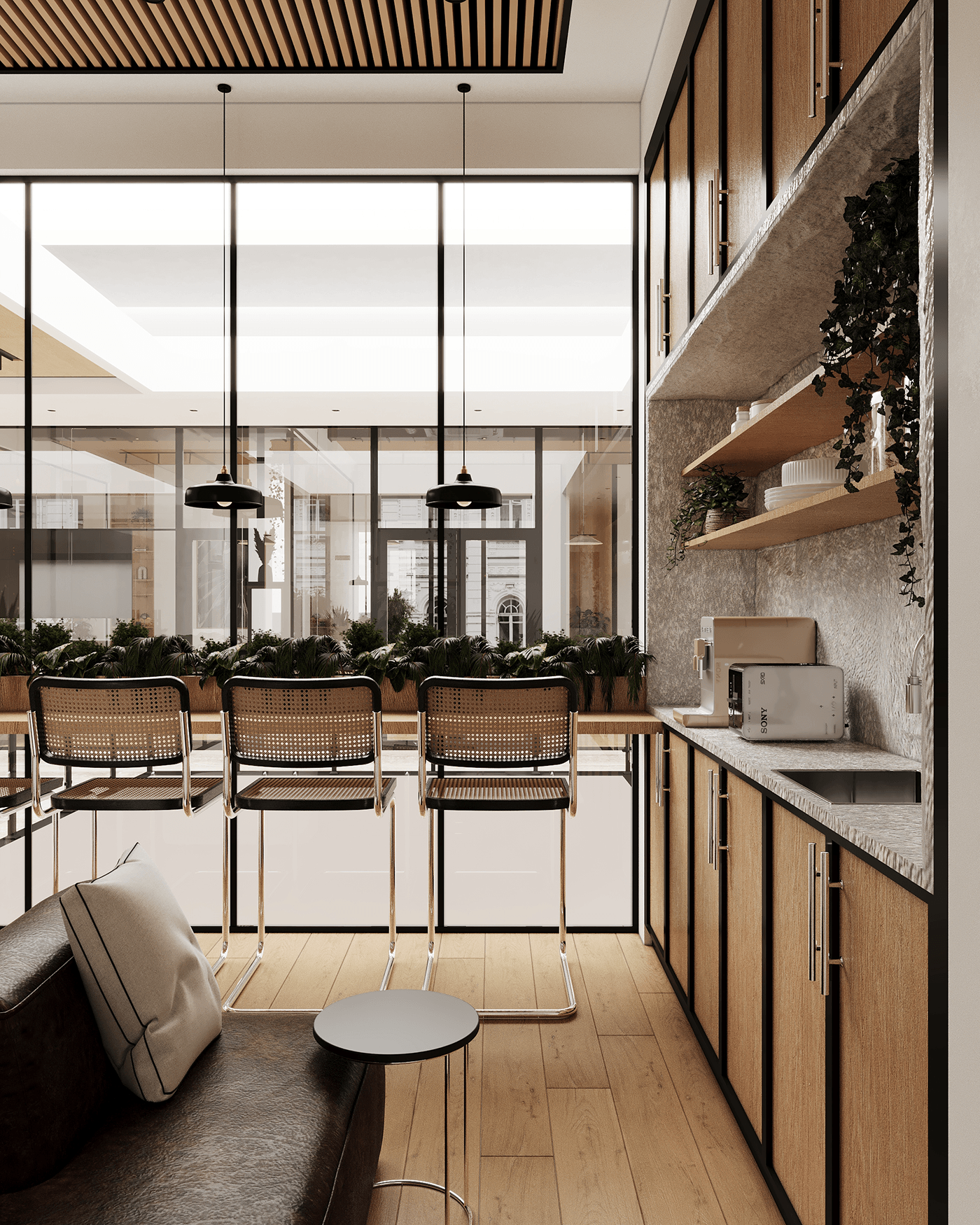 interior design  Interior architecture visualization 3ds max corona Render Office Office Design modern