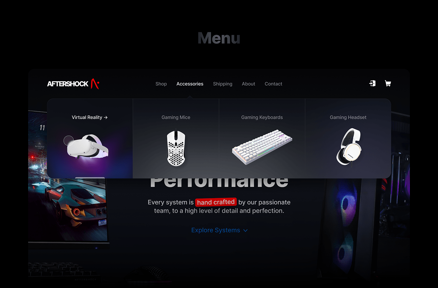 Gaming Pc Store Website  UI/UX design on Behance