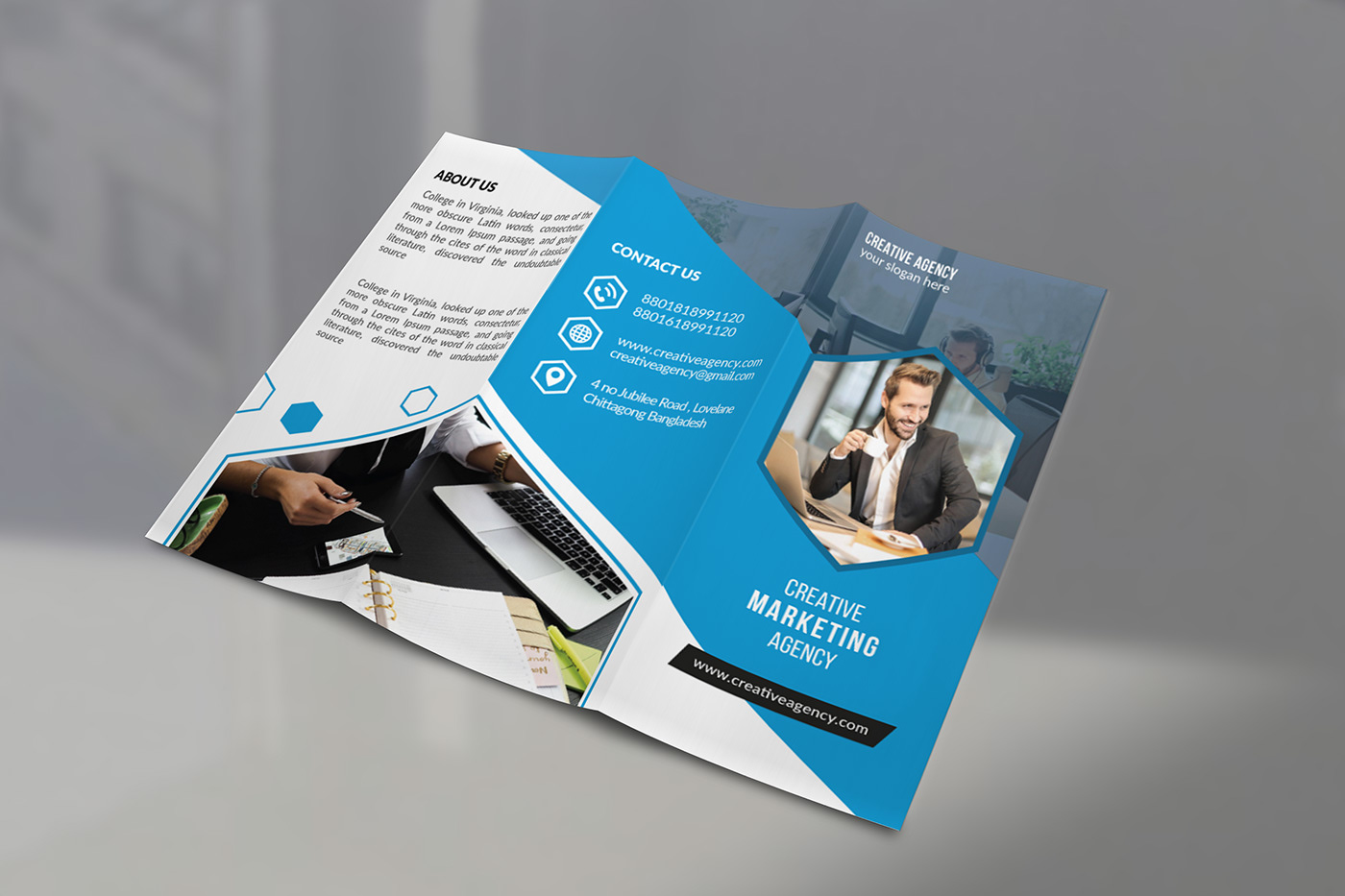 brochure tri fold Bi Fold tri fold brochure design clear print ready awesome