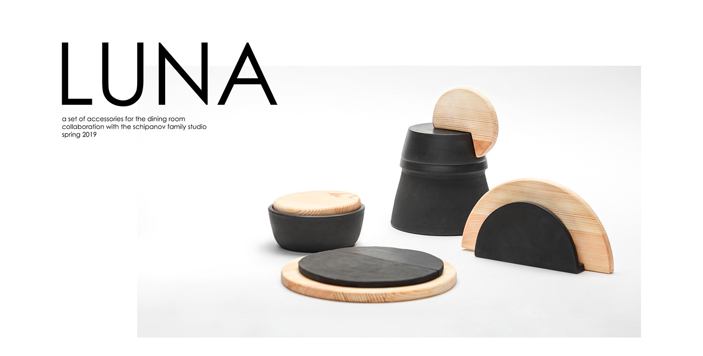 product design craft tableware accessories moon ceramic black handicraft