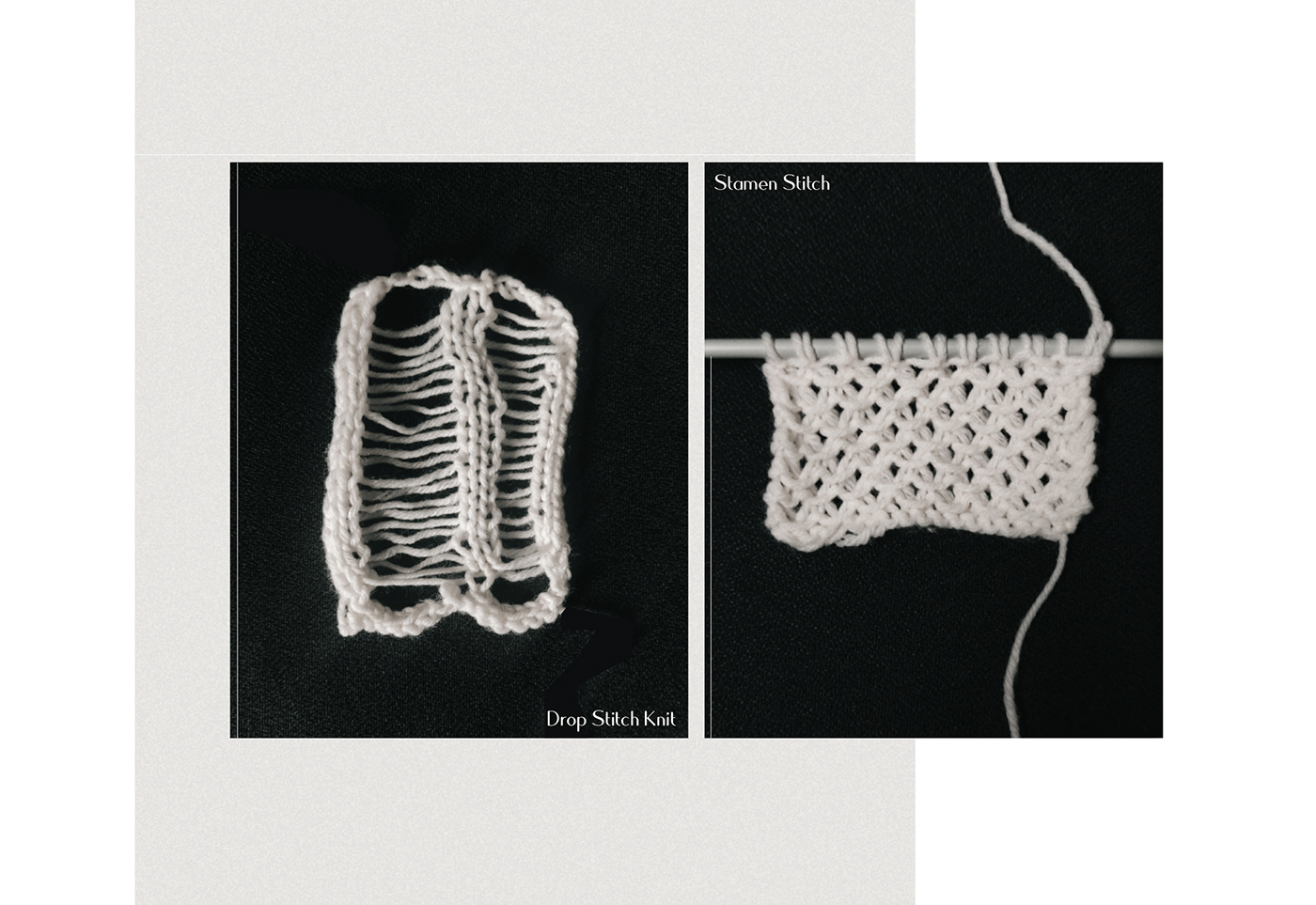 crochet design Fabric Manipulations garter hand knits jersey knit and purl knitting rib textile