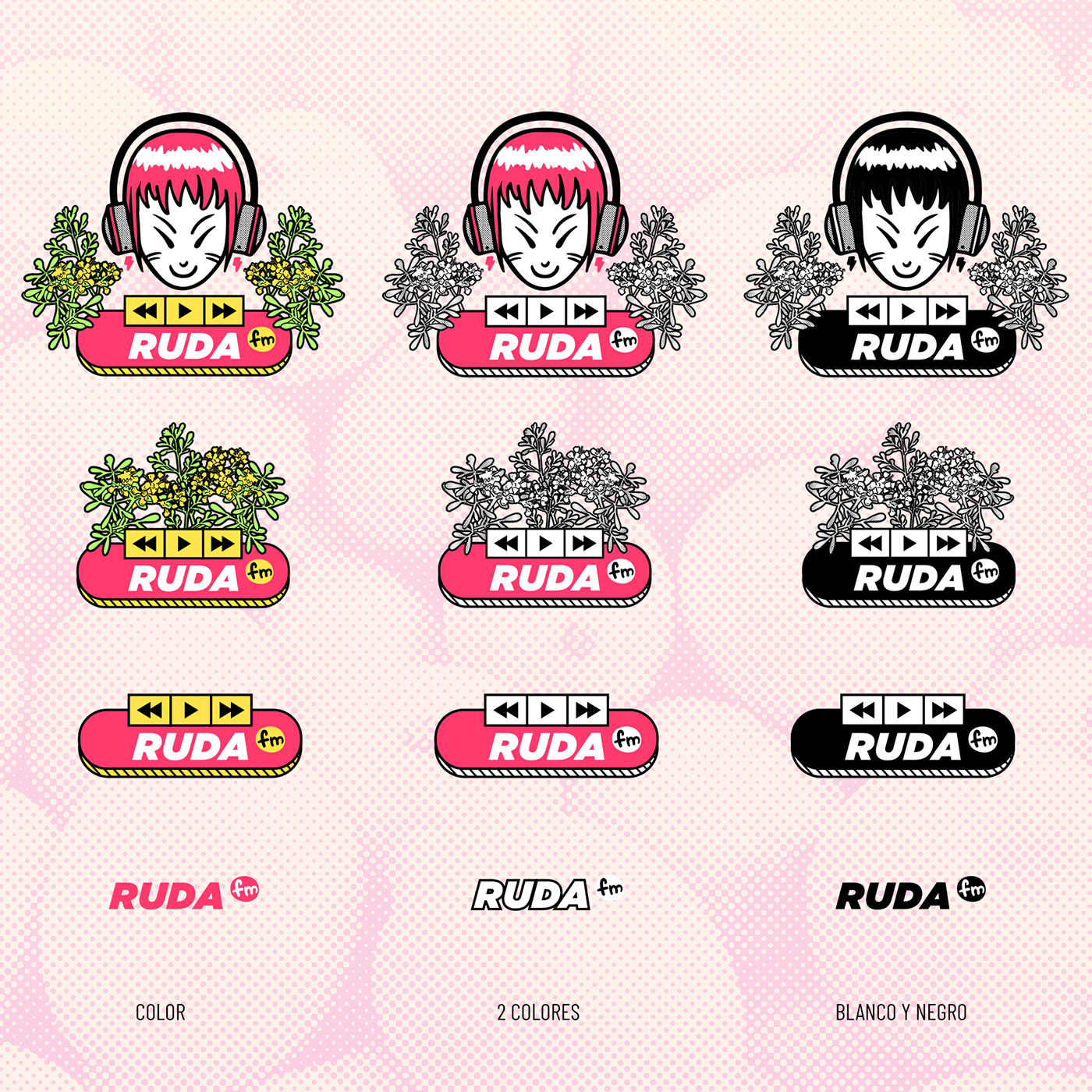 anime artwork brand identity cartoon Character design  cute Digital Art  manga music Radio