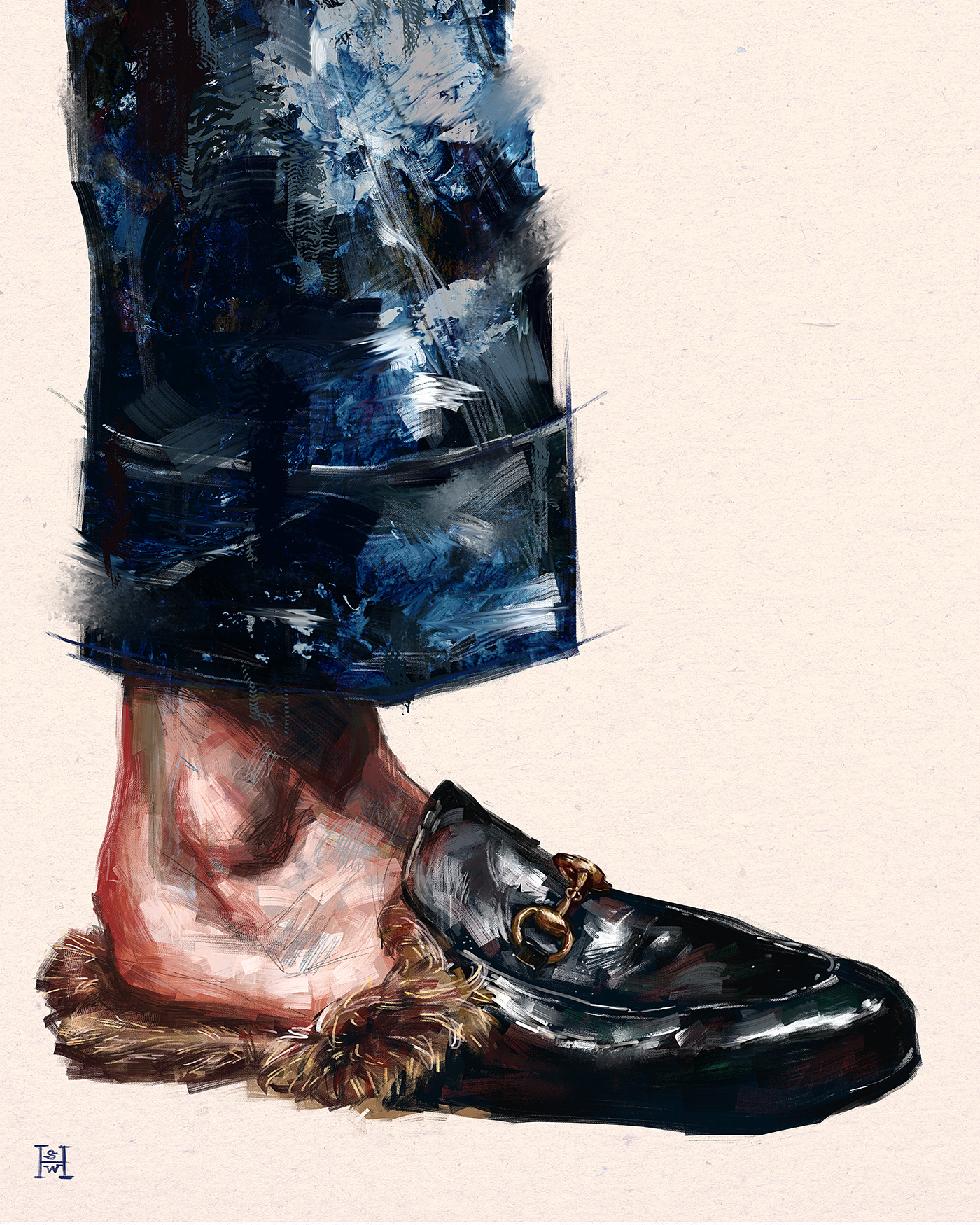 digitalpainting fashionillustration gentlemen impressionism mensfashion painting   seungwonhong Style shoe