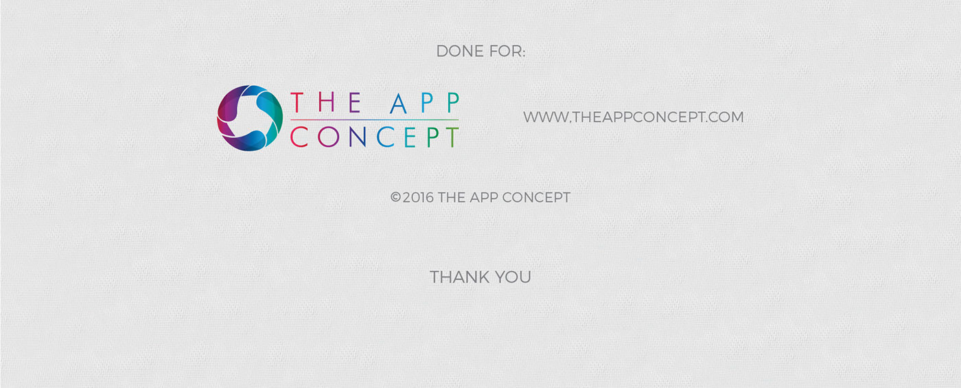 work done for the app concept thank you