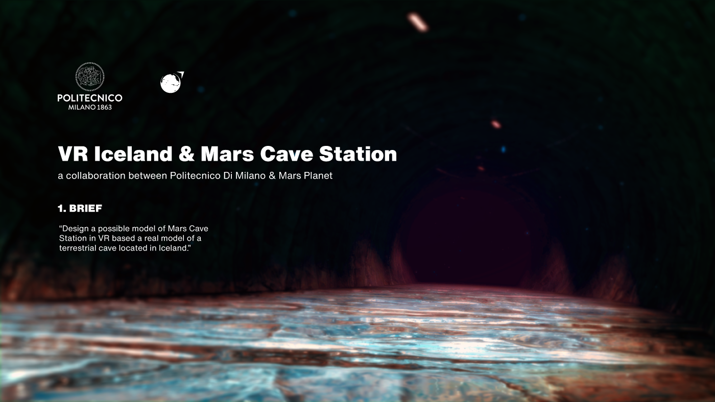 mars cave iceland Virtual reality simulation sphere projection sci-fi futuristic habitat Space 