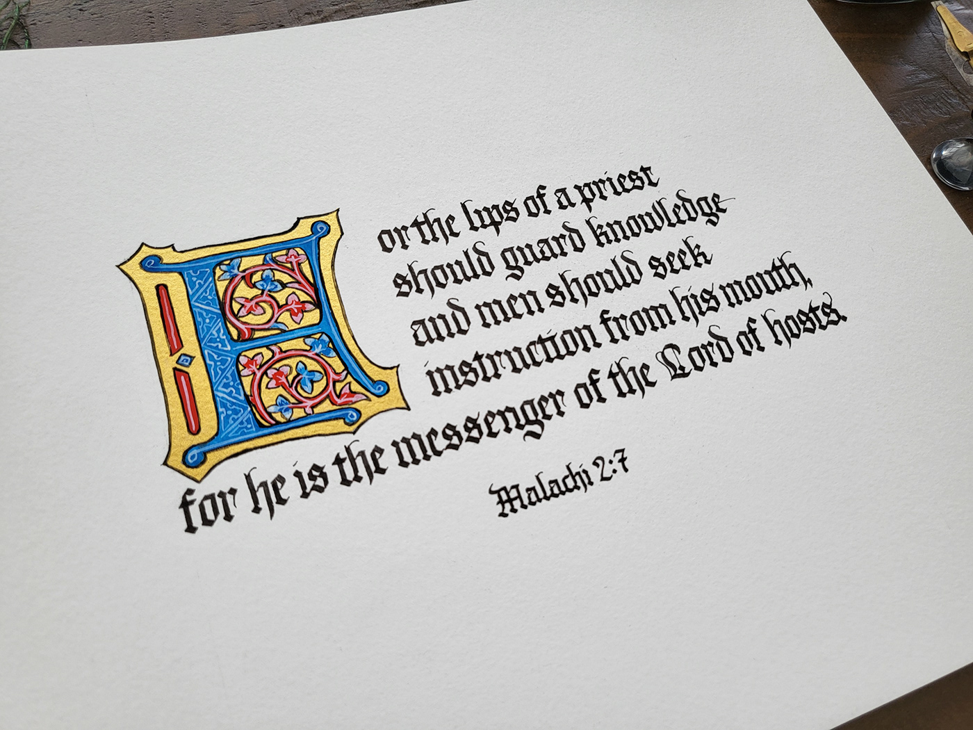 gothic calligraphy Blackletter