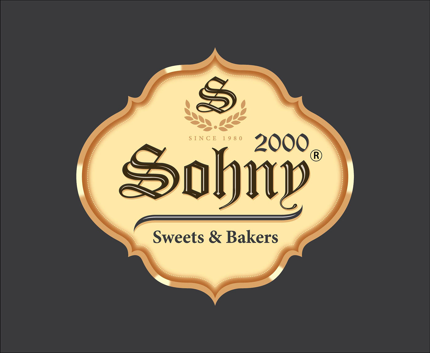 bakery design graphic text