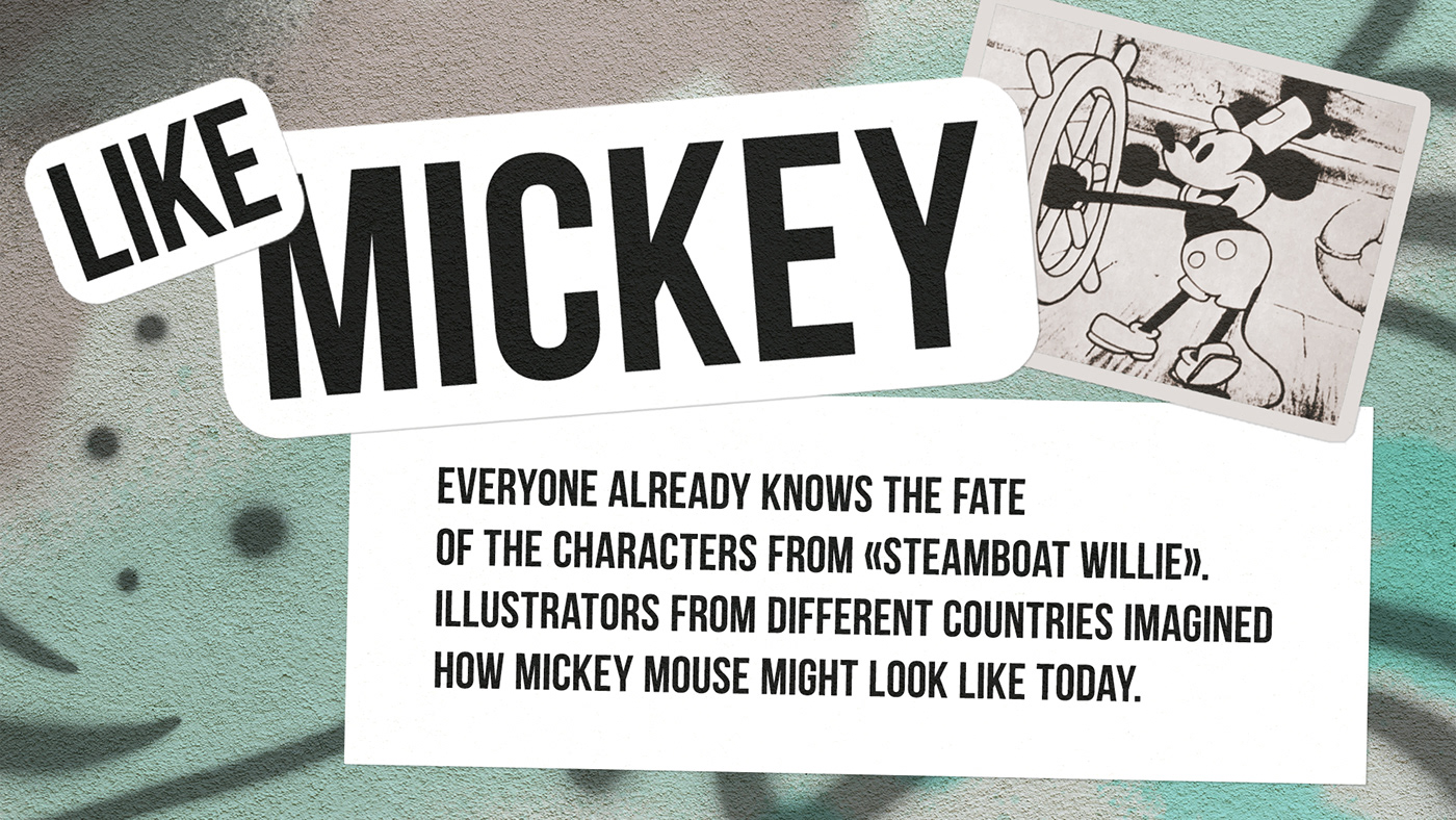 cartoon digital illustration Character design  artwork Collaboration illustrations mickey disney fanart арт