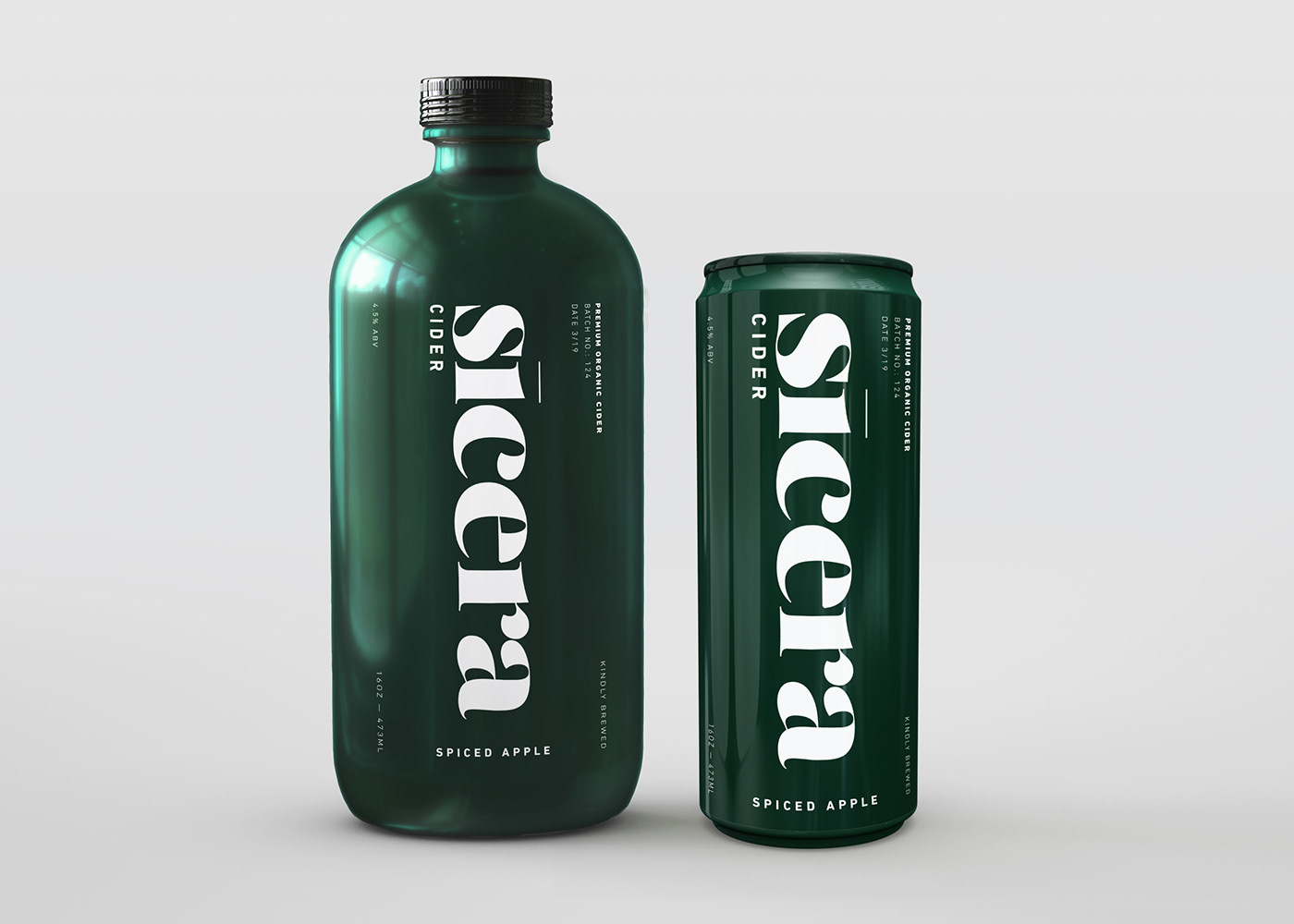 Packaging branding  cider alcohol beverage bottle can design brand art direction 