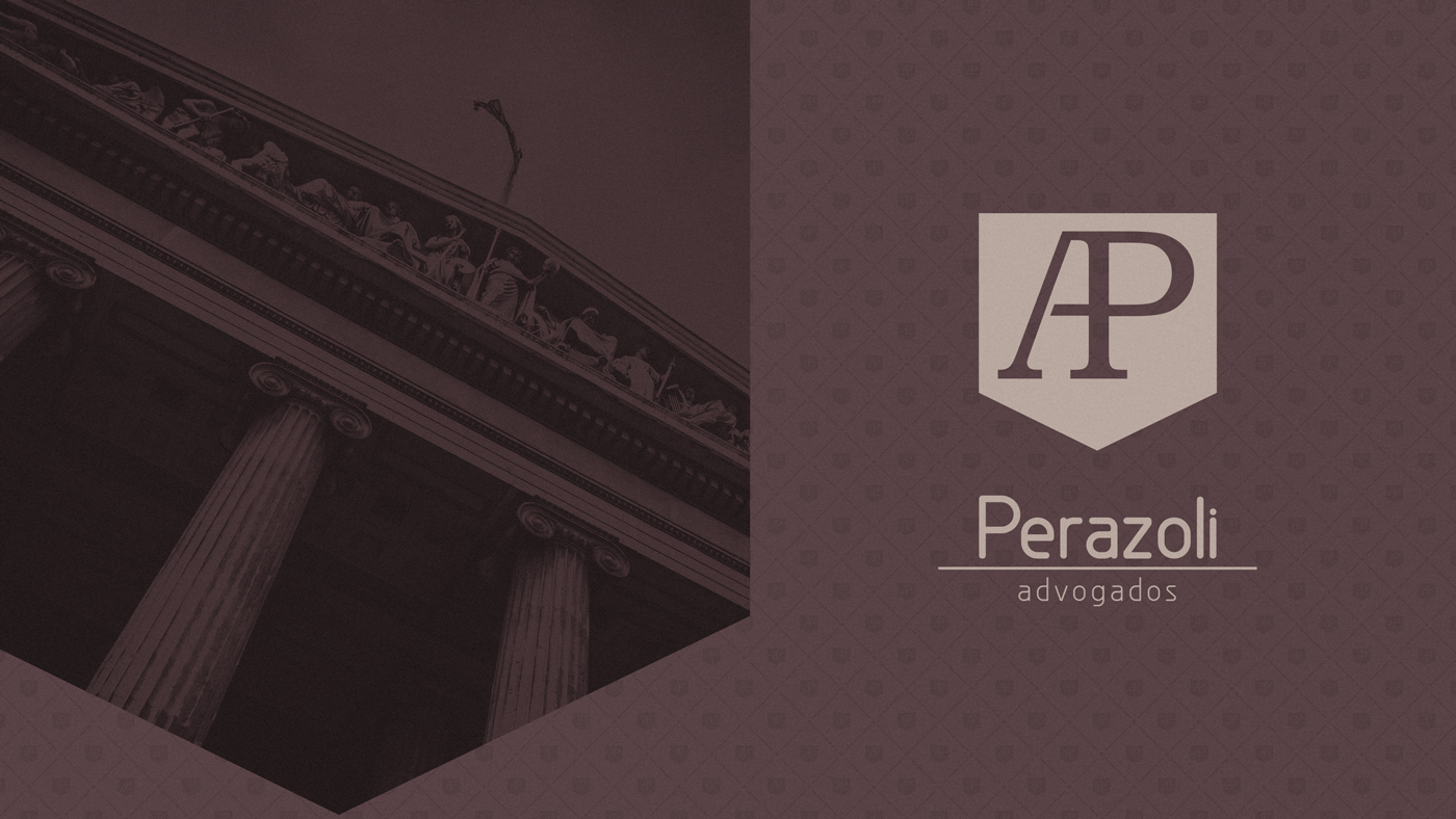 logo redesign corporate id identidade visual Rebrand Perazoli design advogados