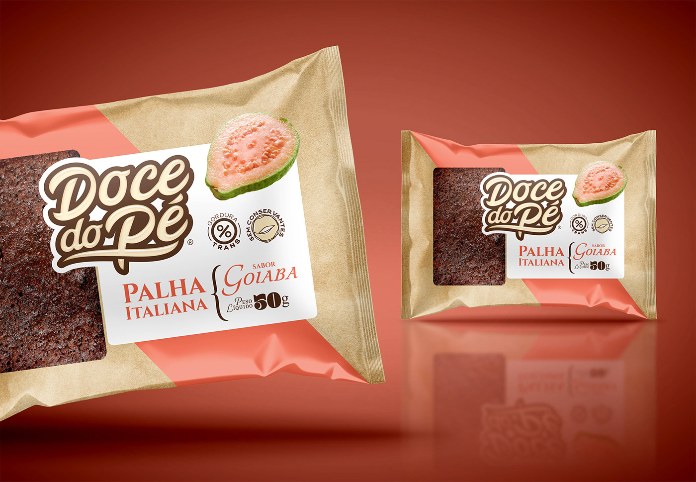 Packaging Pack embalagem palha italiana Doce chocolate