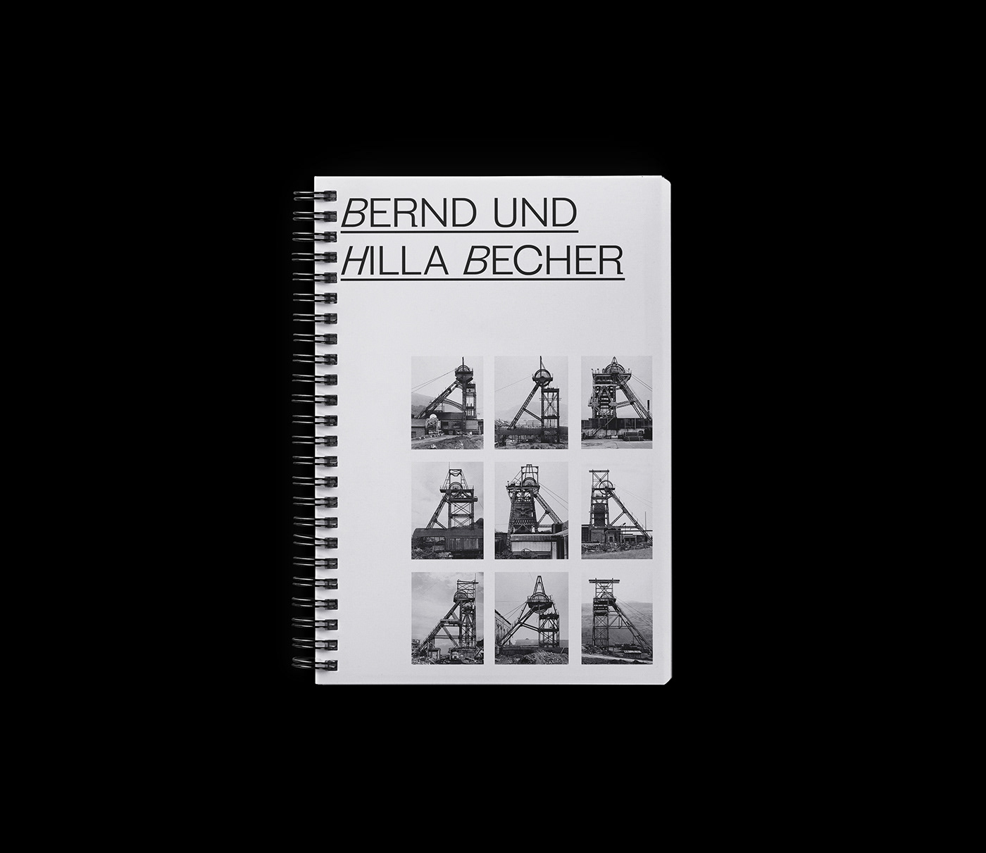 Becher book design Brutalist editorial design  Photography  Booklet typography   grid Layout polimi